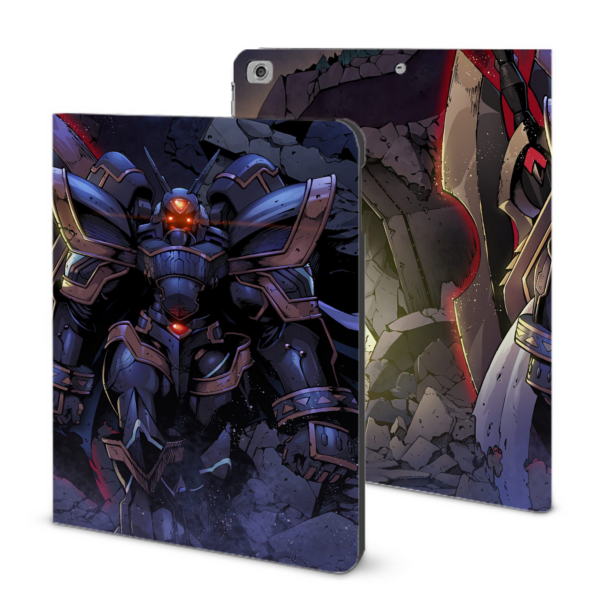 （画像用） Digimon デジタルモンスター/デジモン IPad ケース ブック型 PUレザー TPU 耐衝撃 軽量 薄型 ペン収納なし 全面保護 IPad 各モデル対応